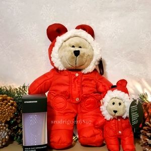 🧸NEW🧸Starbucks 2021 Bear and Mini Ornaments